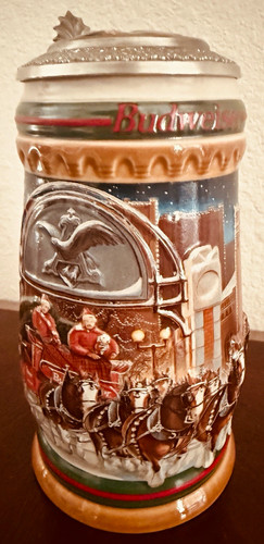 Budweiser 1997 holiday stein - budweiser,